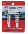 LED autožárovka 12V s paticí T10, 13LED/3SMD 