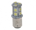 LED žárovka 12V s paticí BAY 15d(dvouvlákno) bílá, 16LED/3SMD 