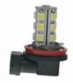 LED žárovka 12V s paticí H8, 16LED/3SMD