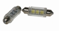 LED žárovka 12V s paticí sufit(39mm) 3LED/3SMD bílá 